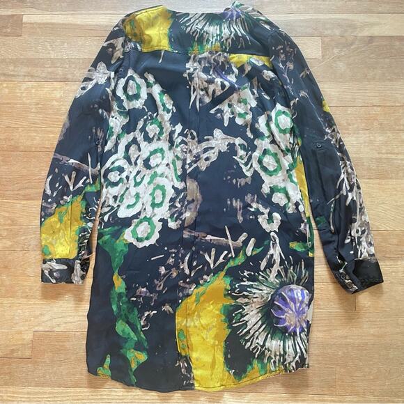 Joe Fresh long sleeve button down shirt dress size extra small XS b13 - Picture 4 of 4